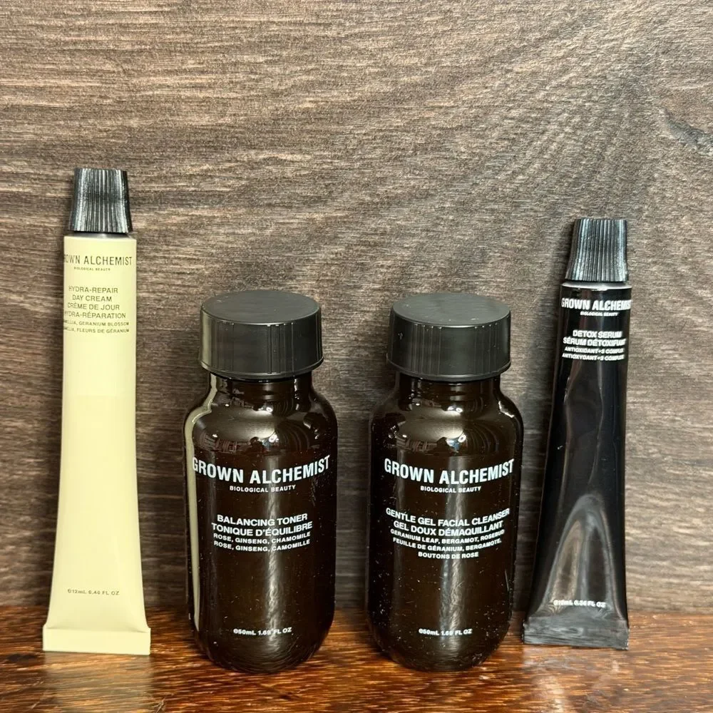 Grown Alchemist The Mini Essentials Luxury 4 Piece Travel Skincare Set, NIB!